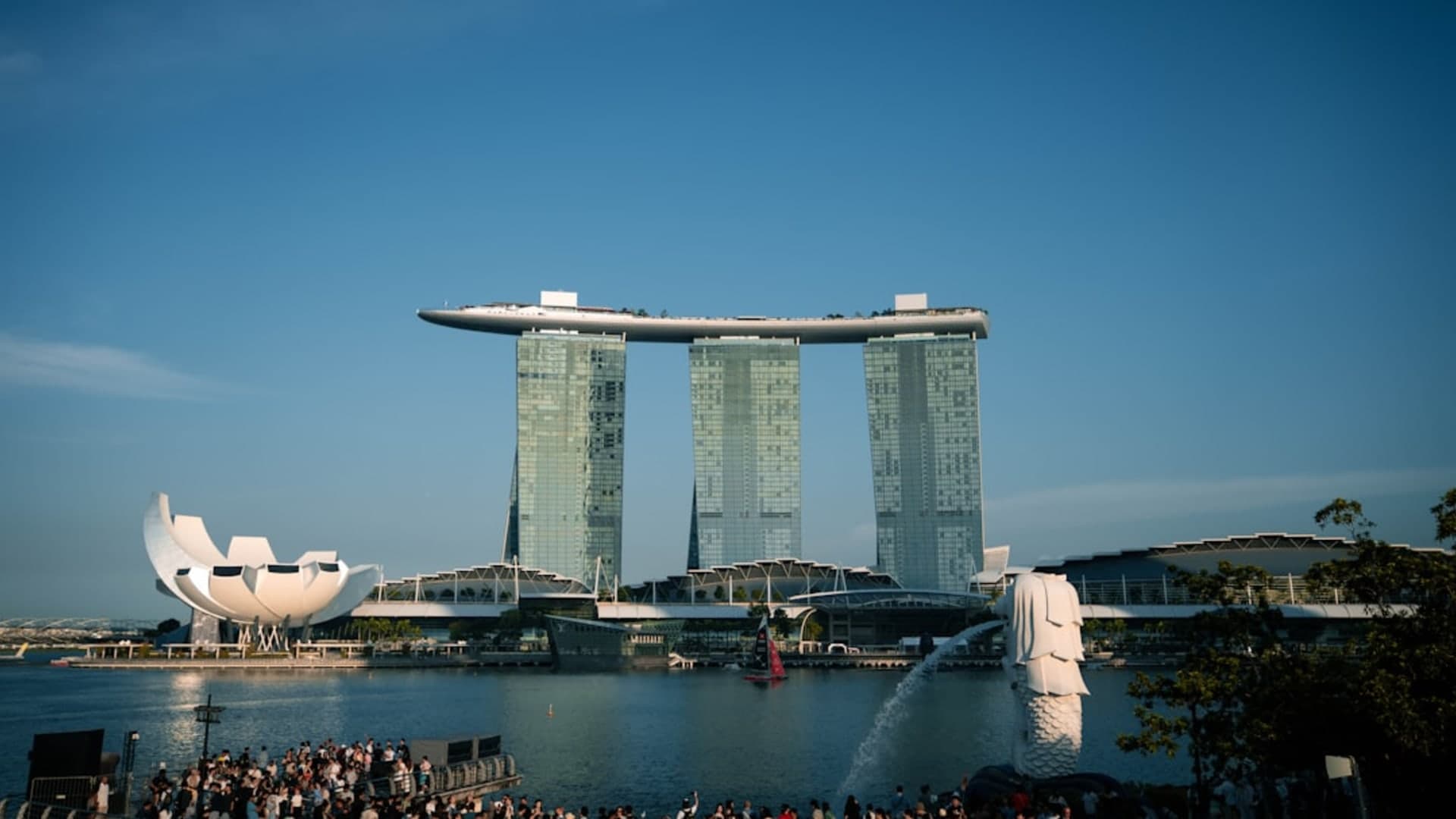 Singapore city skyline