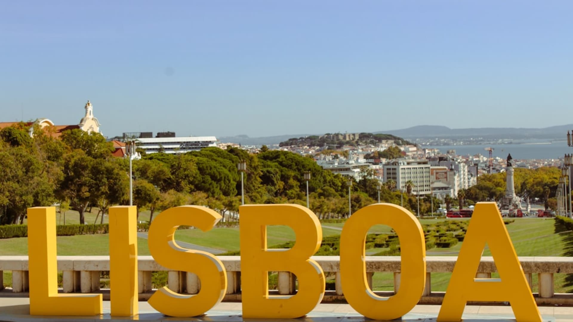 Lisbon city skyline