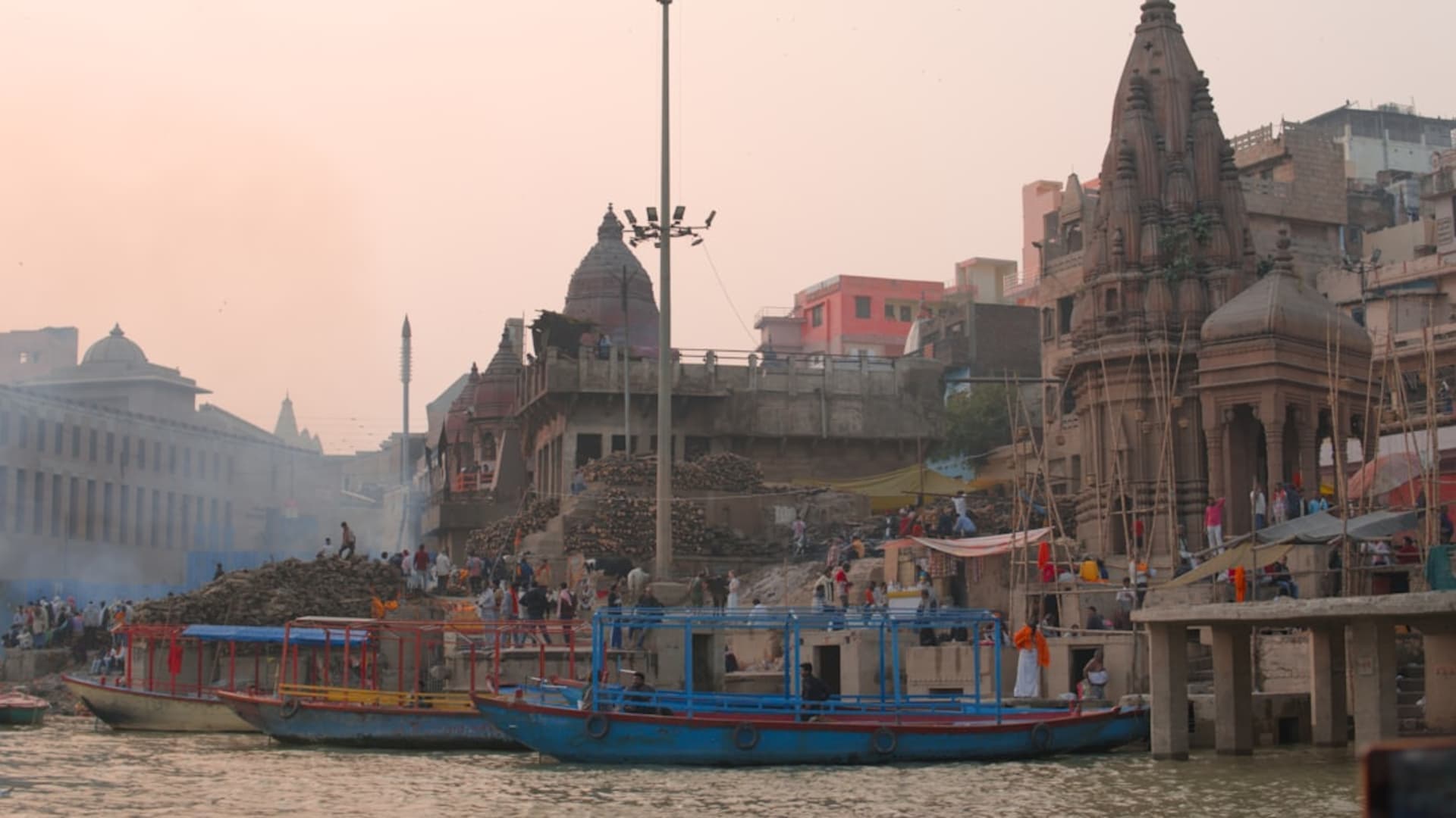 Varanasi city skyline