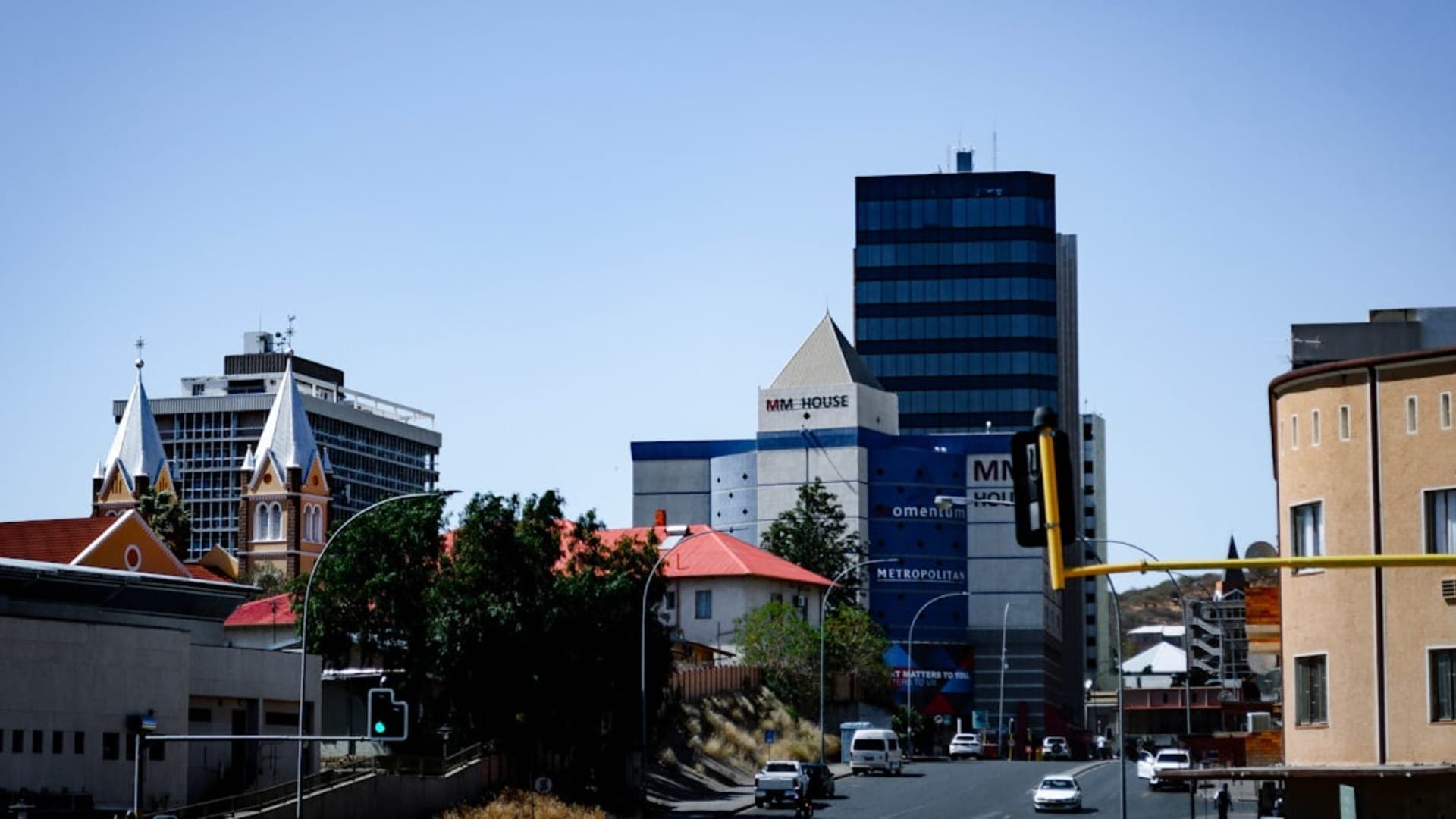 Windhoek city skyline