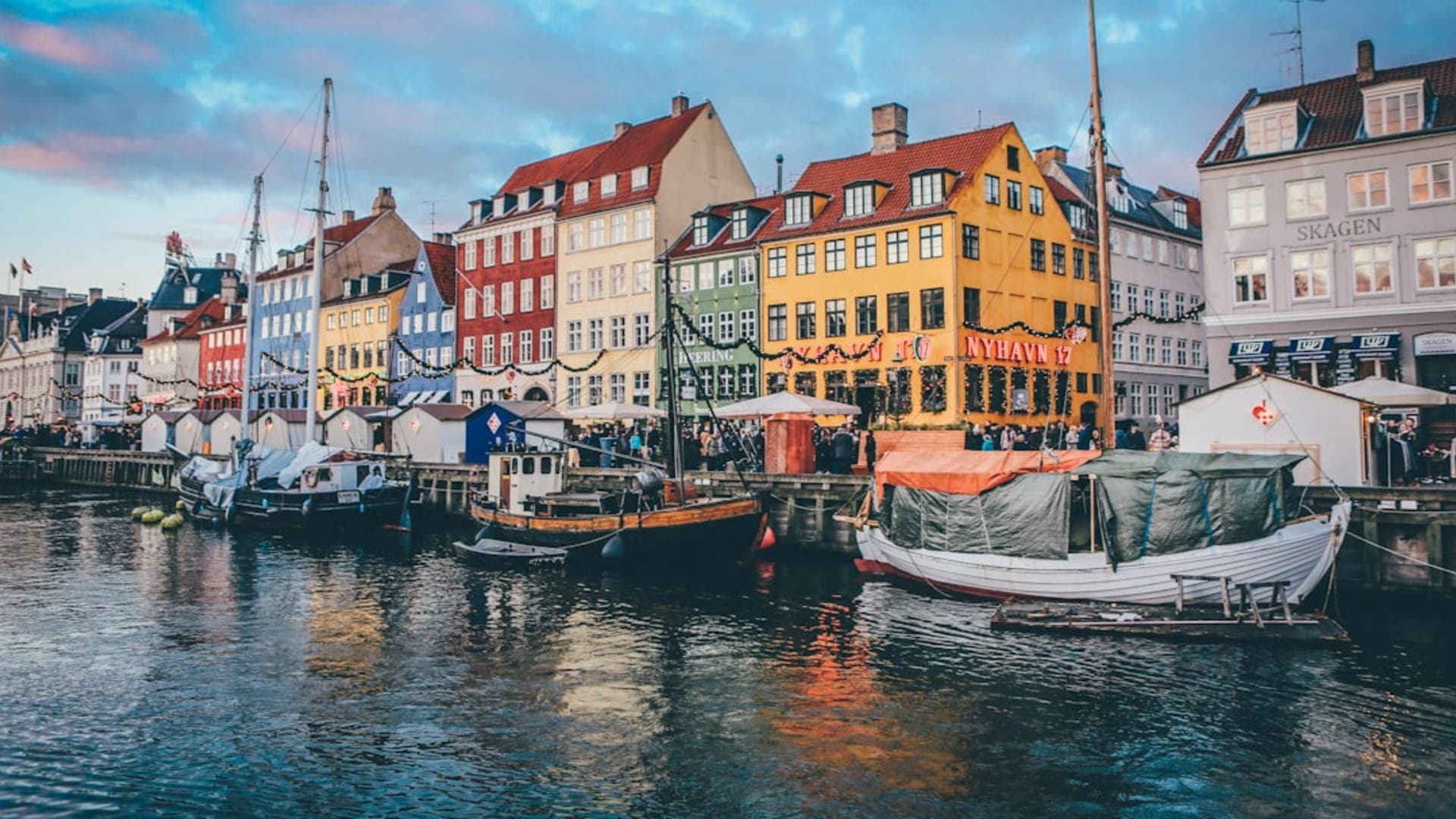 Copenhagen city skyline