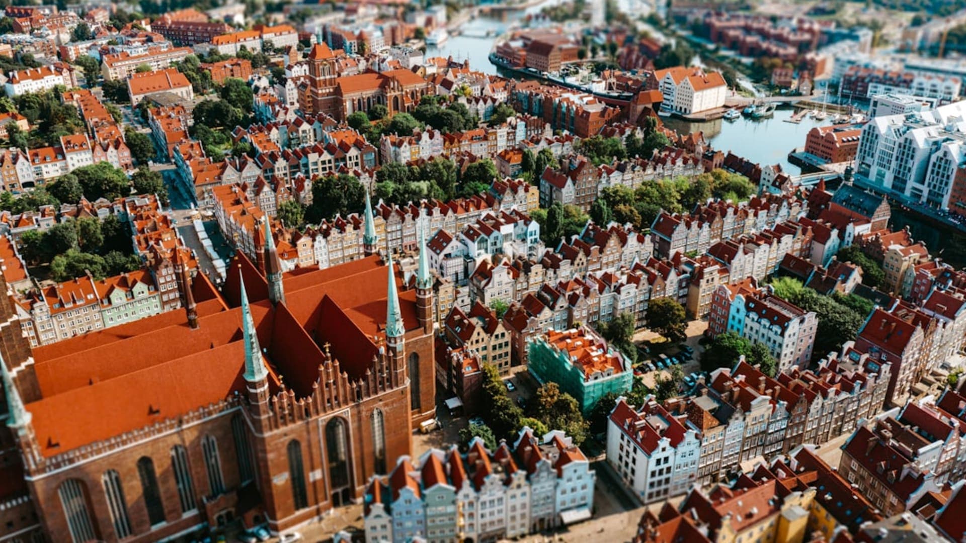 Gdańsk city skyline