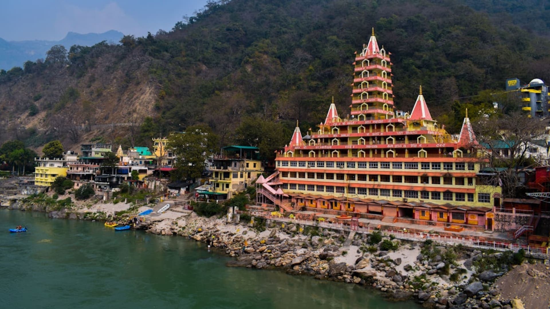 Rishikesh city skyline