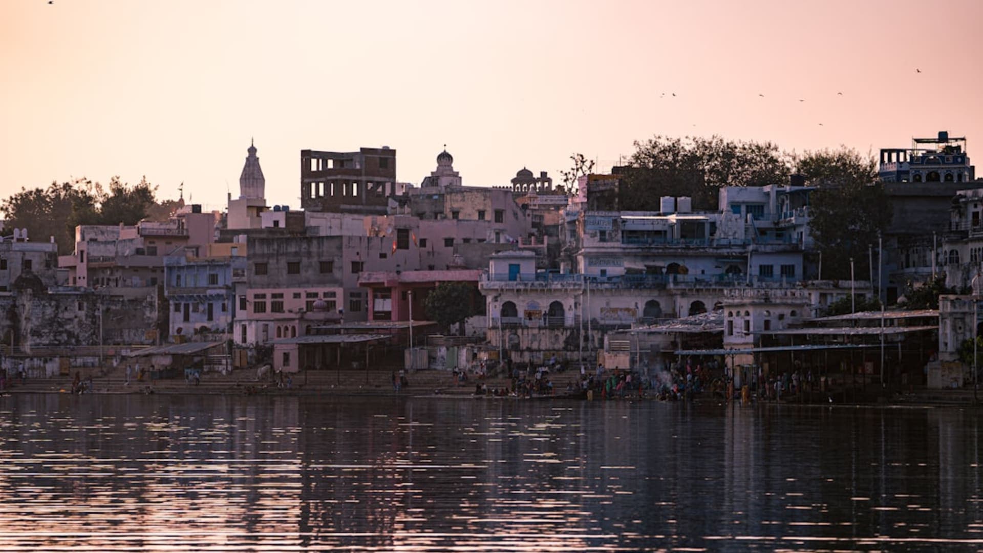 Pushkar city skyline