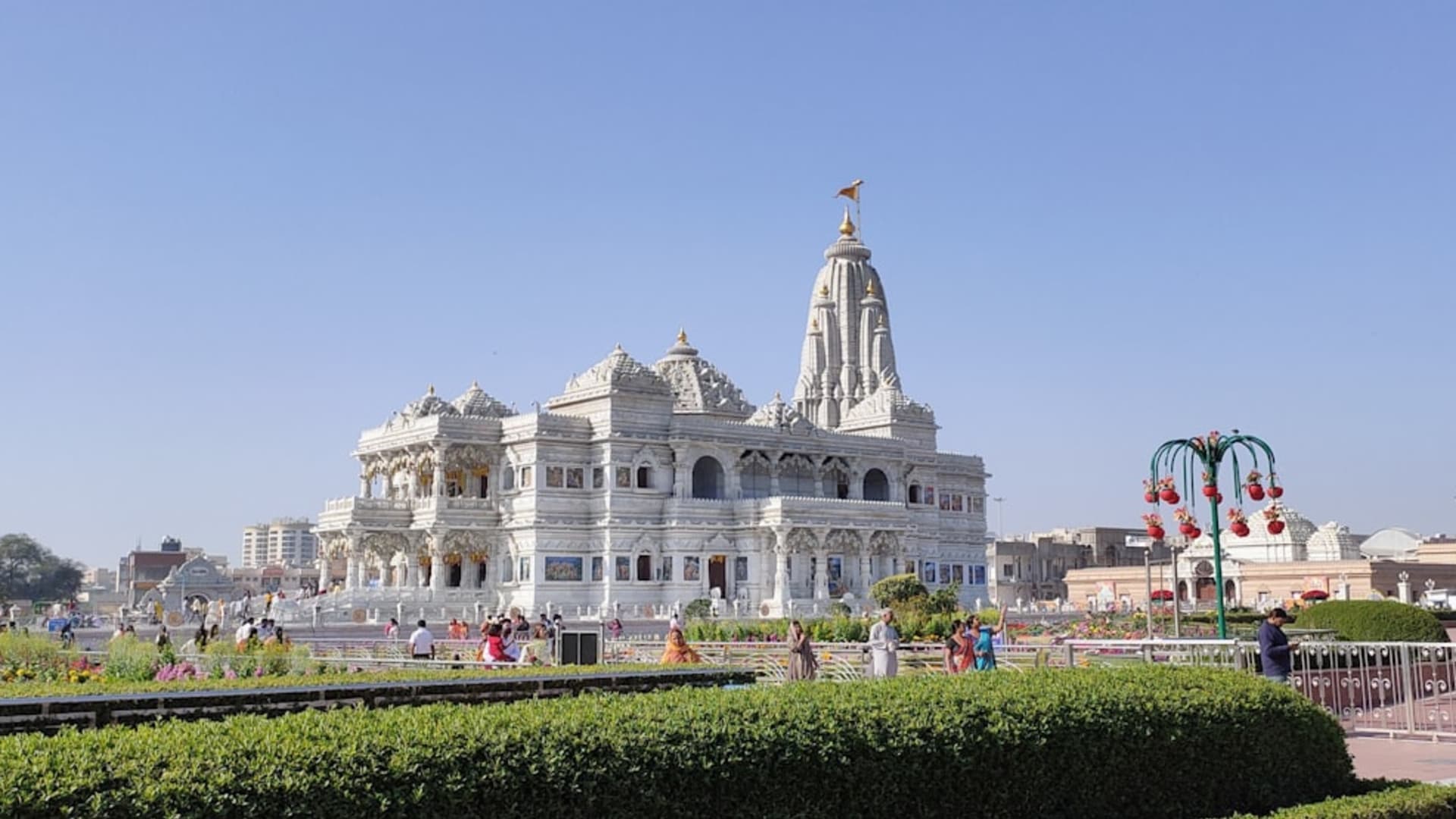Vrindavan city skyline
