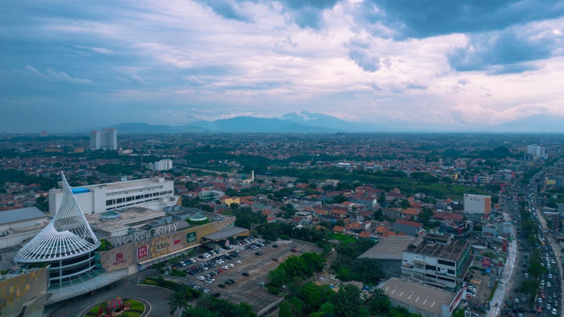 Bogor city skyline