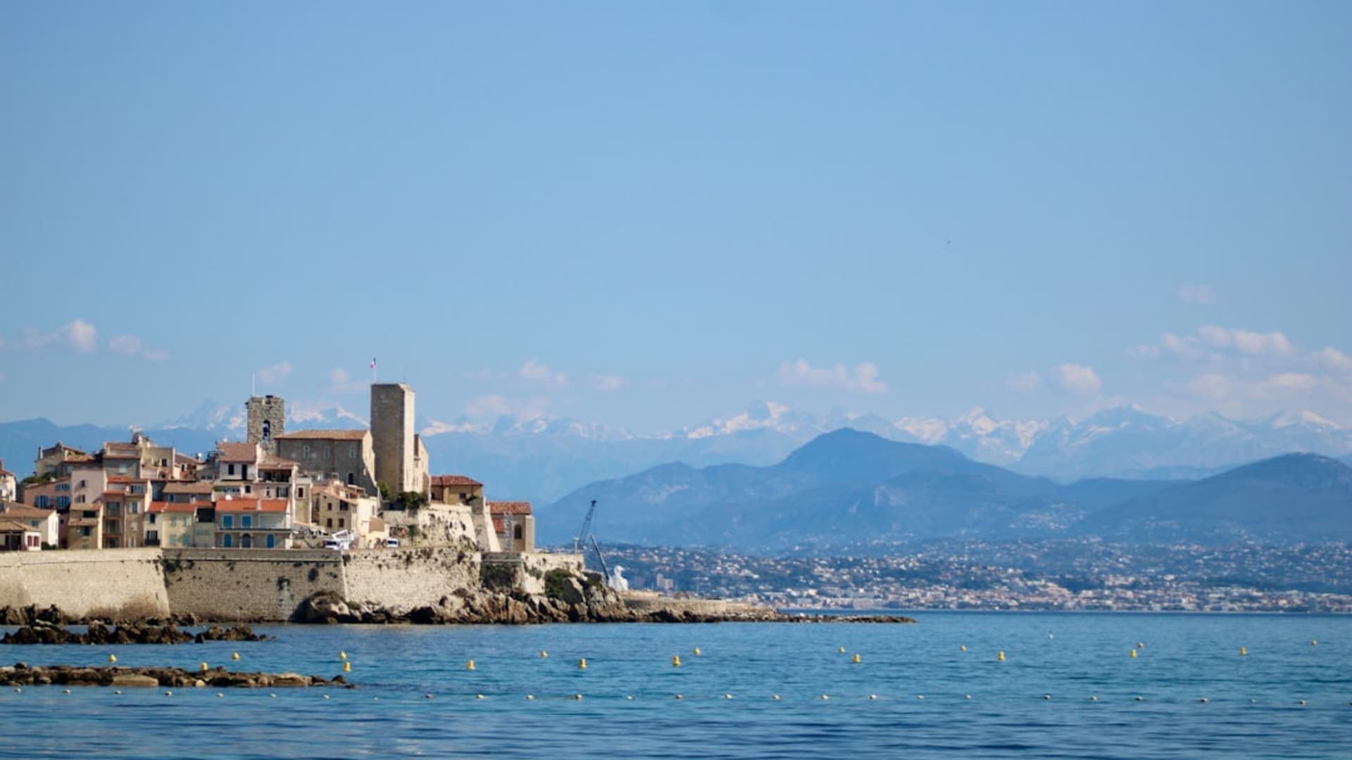 Antibes city skyline