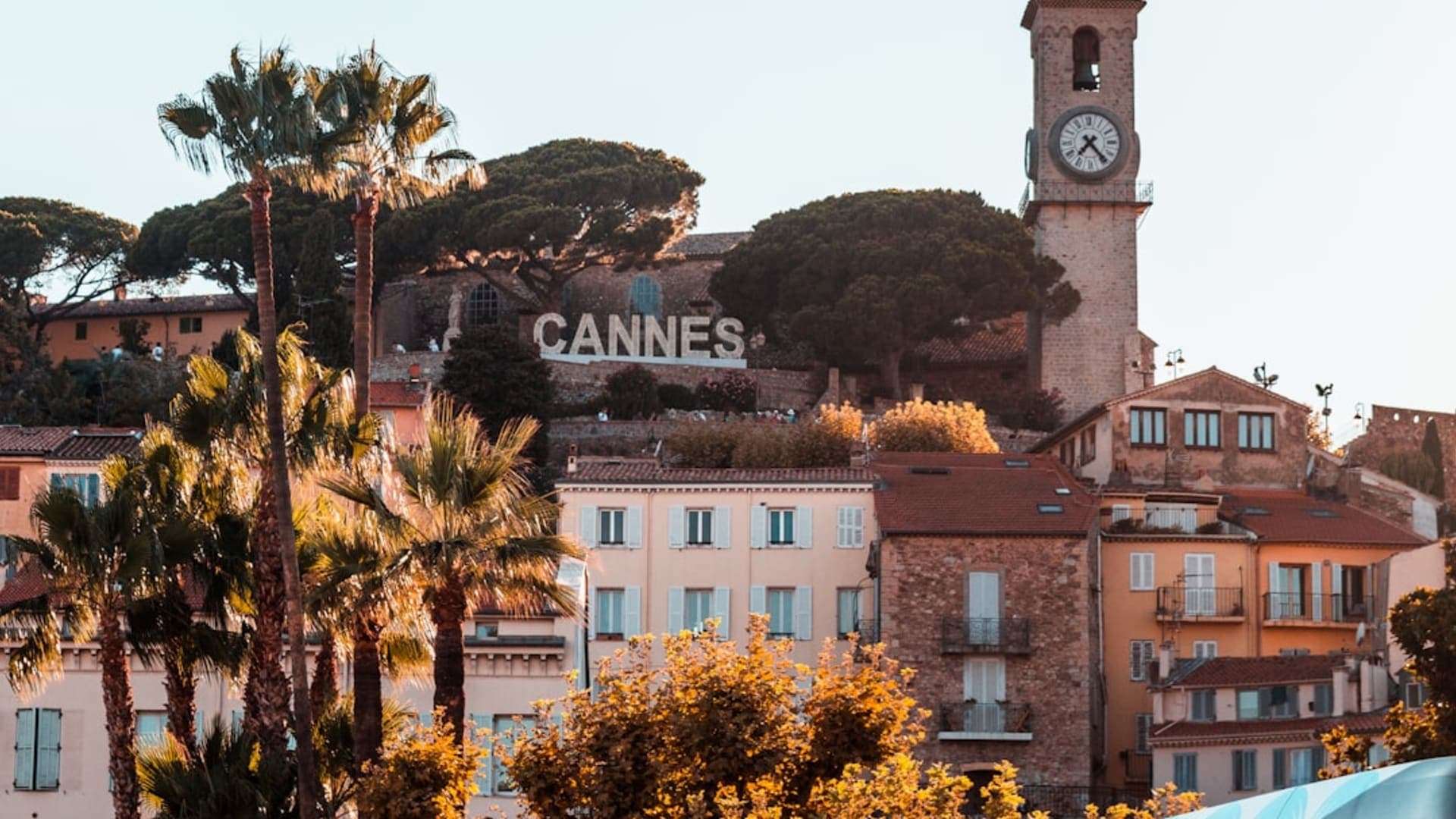 Cannes city skyline