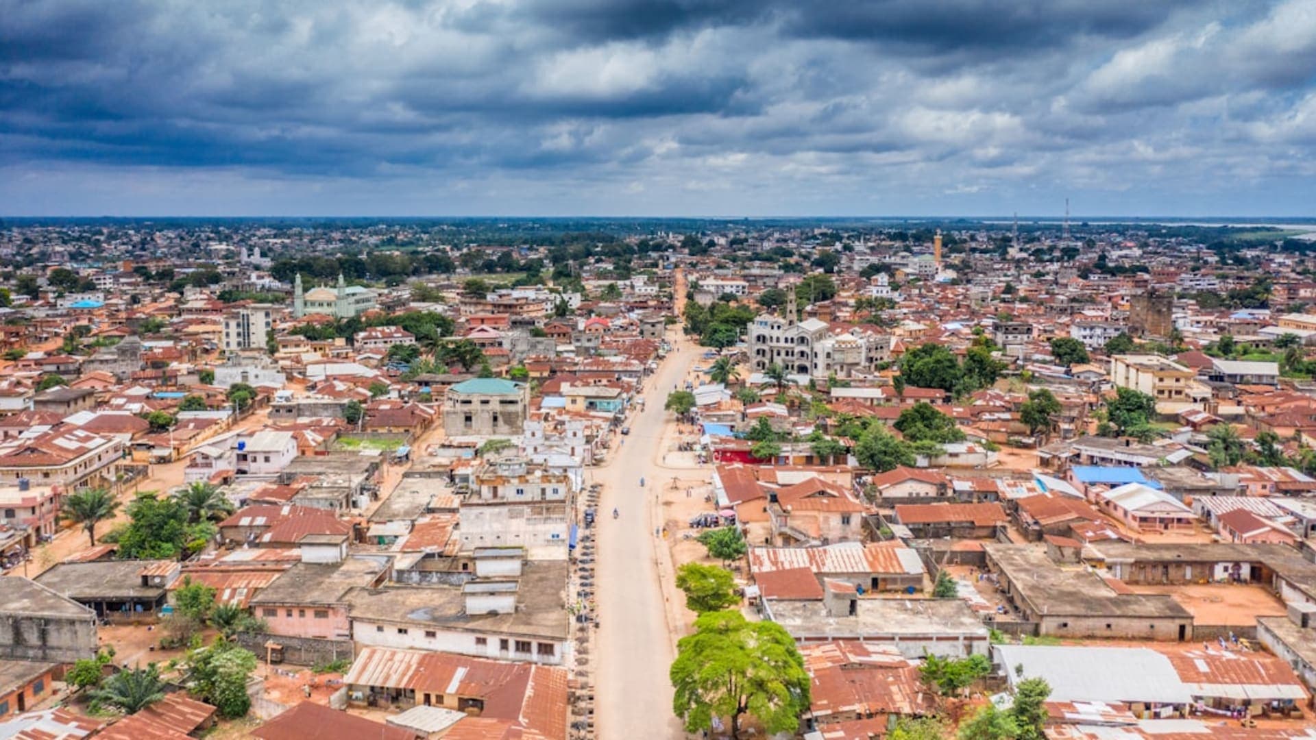 Cotonou city skyline