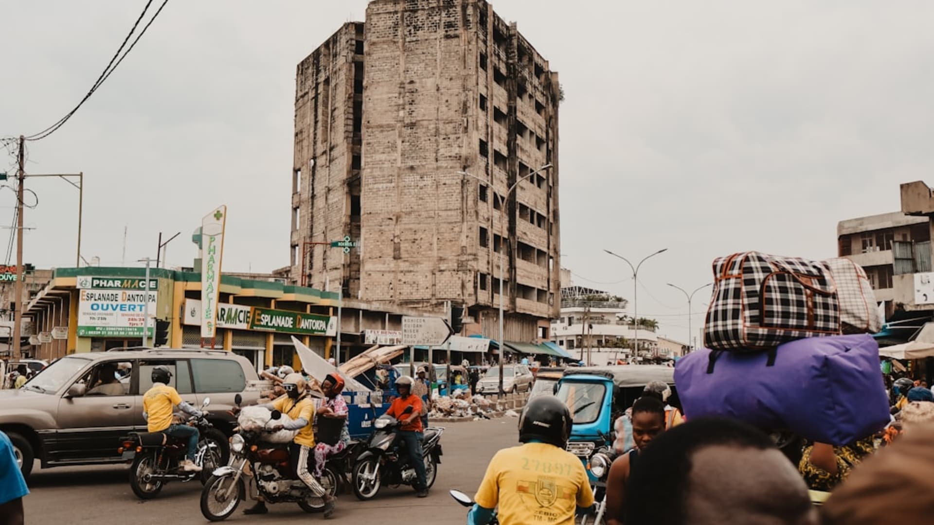 Ouidah city skyline