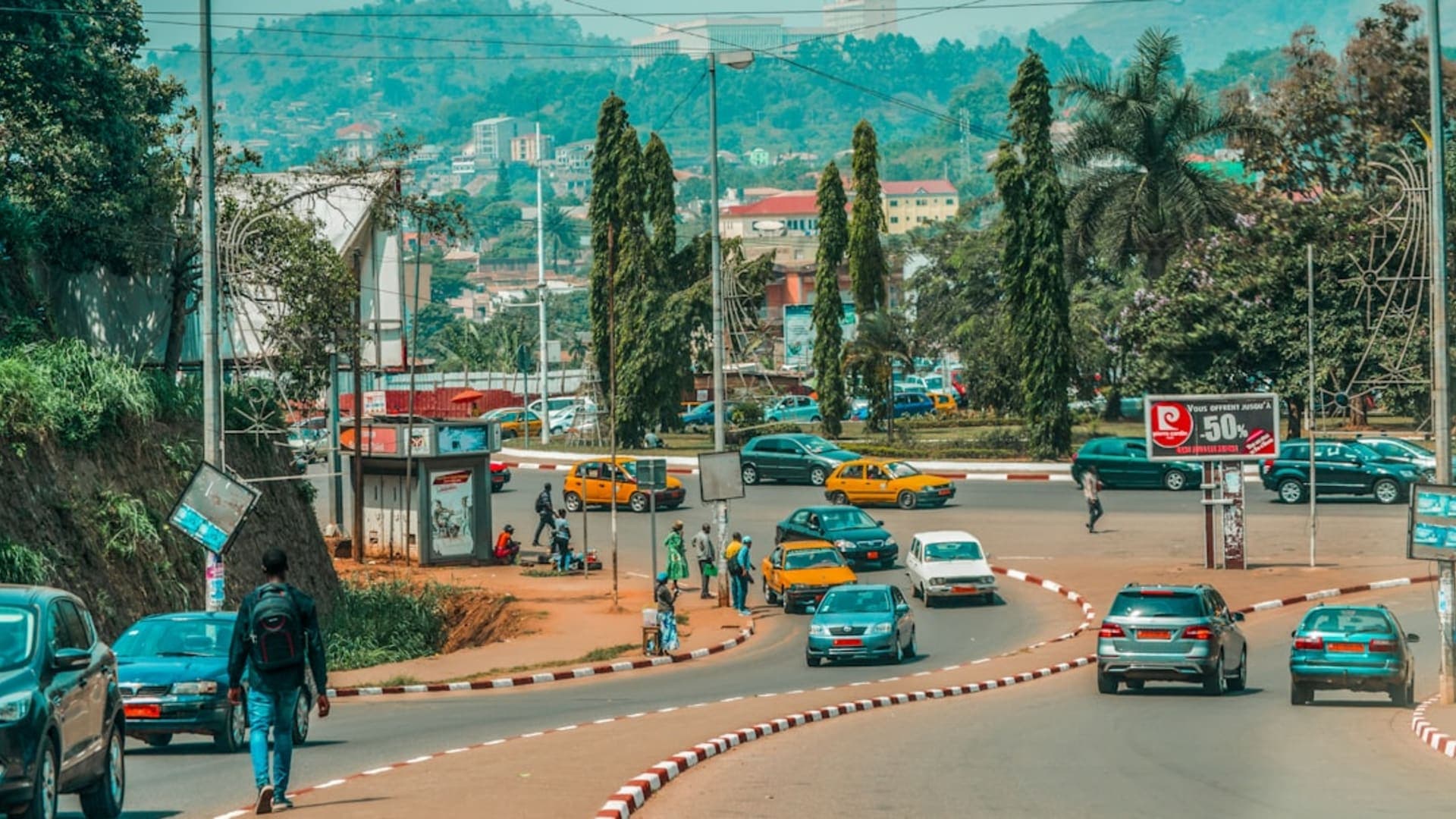 Yaoundé city skyline
