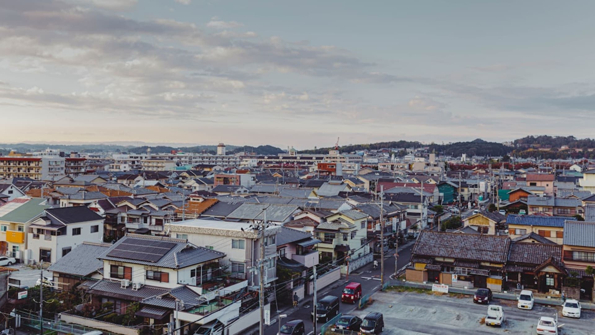 Nara-shi city skyline