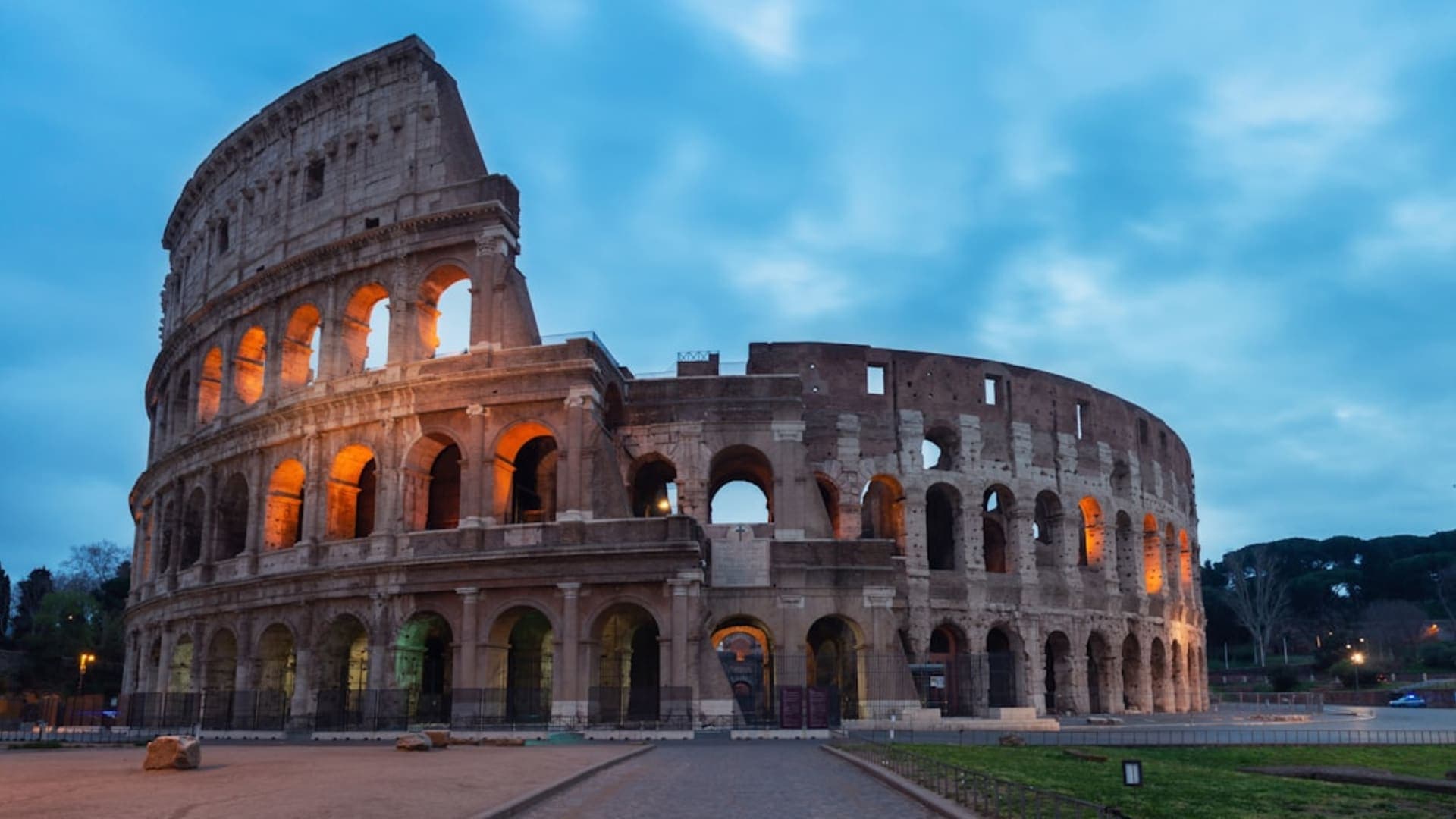 Rome city skyline