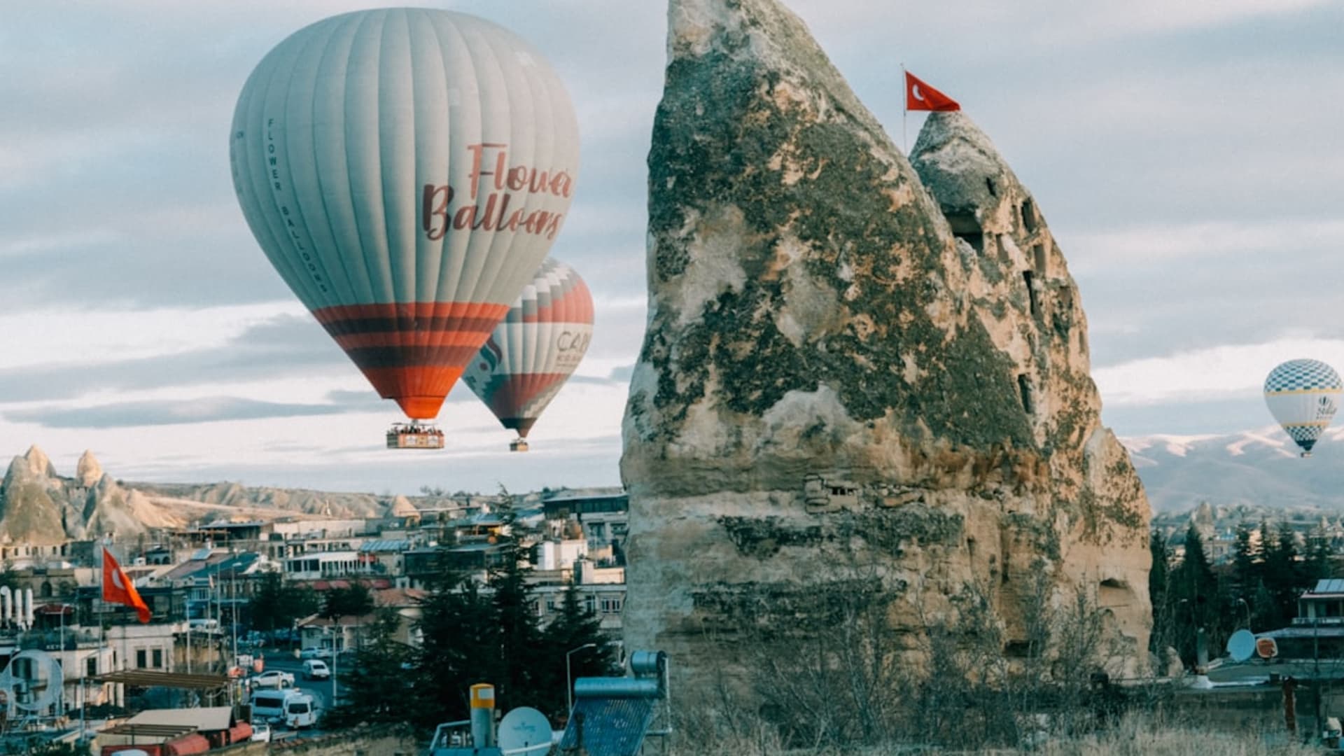 Nevşehir city skyline