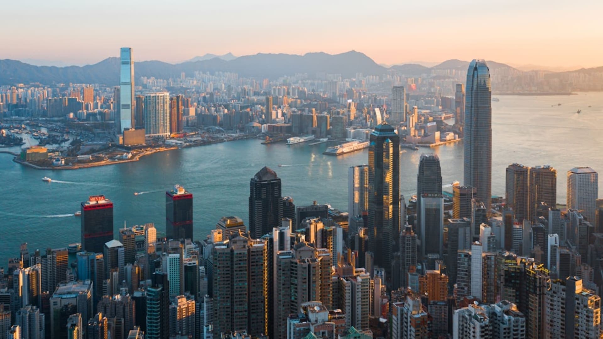Hong Kong city skyline