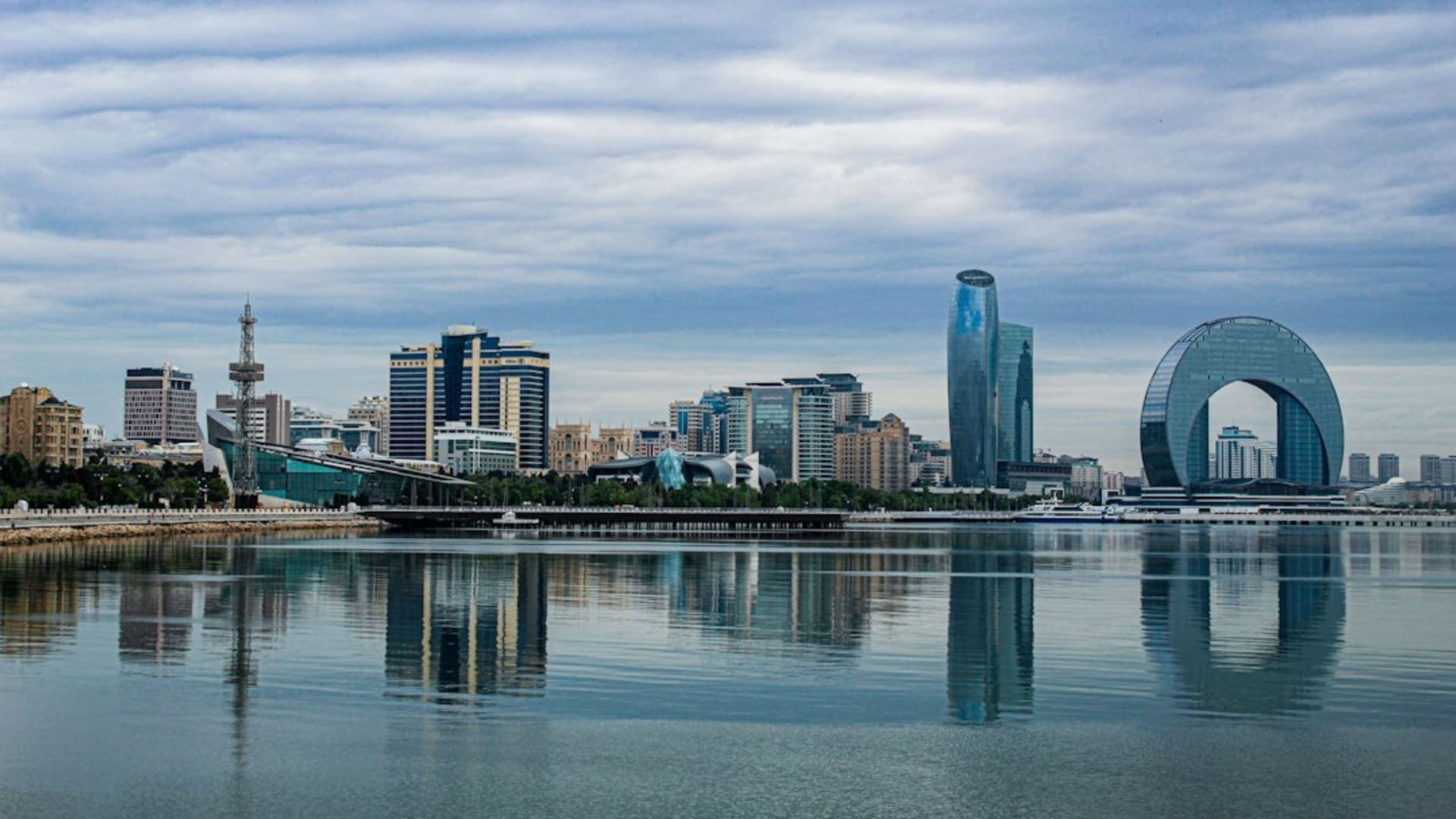 Baku city skyline