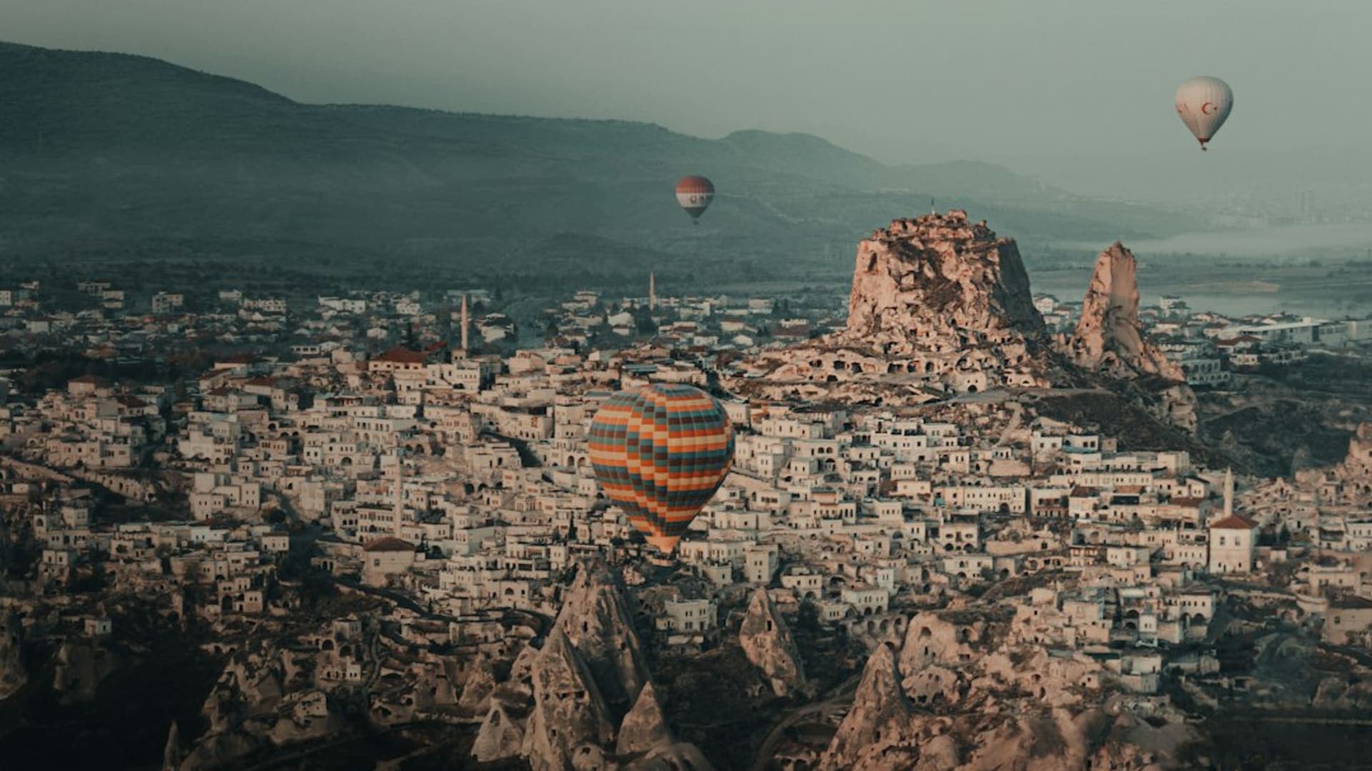 Göreme city skyline